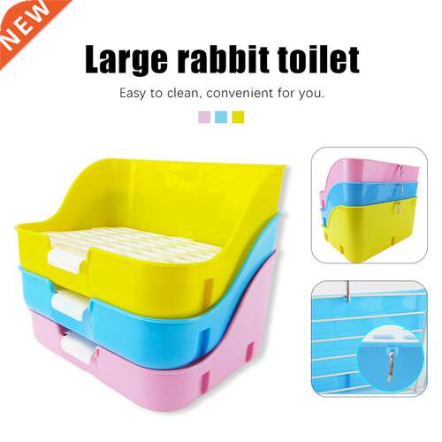 Rabbit Litter Box Cleaner Corner Toilet Hamster Pet Cat Rabb