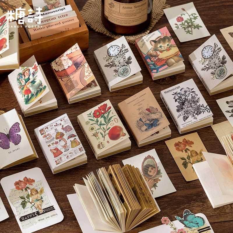 80pcs/lot Memo Pads Sticky Notes Time show paper Junk Journa