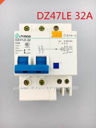 2P DZ47L 32 electric shock protection switch / lekge ci