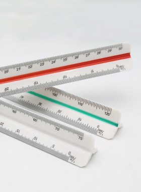 30cm Triangular Scale Triangle Metric Scale Ruler 3 Sides Co