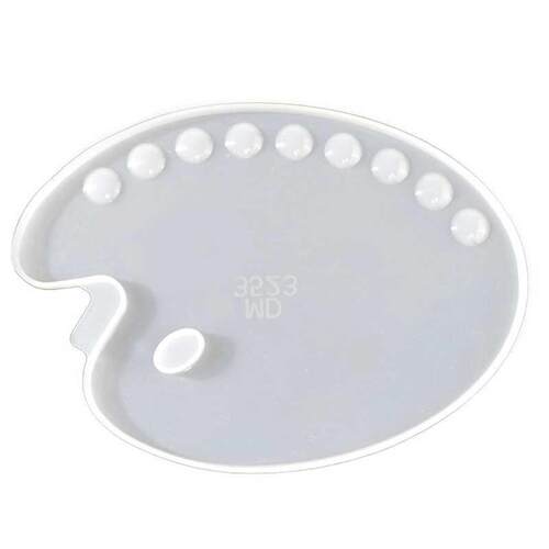 Handmade Artist Paint Palette Resin Casting Mold Oval Shape