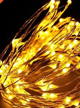 2M 5M 10 100LEDS Strry String bttery lights grlnd fir