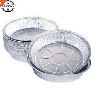 10pcs Disposable BBQ Pans Aluminum Foil Barbecue Tray For Ho