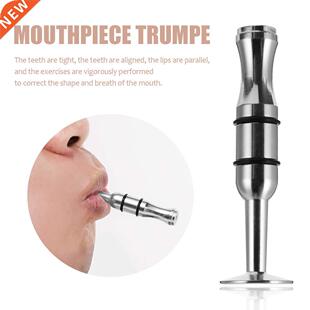 Mouthpiece Trumpet Mouth Strength Trainer Silver for Saxopho