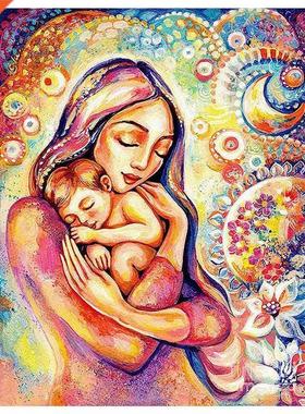 Pant wth Damond Embrodery Damond Pantng Full Round P