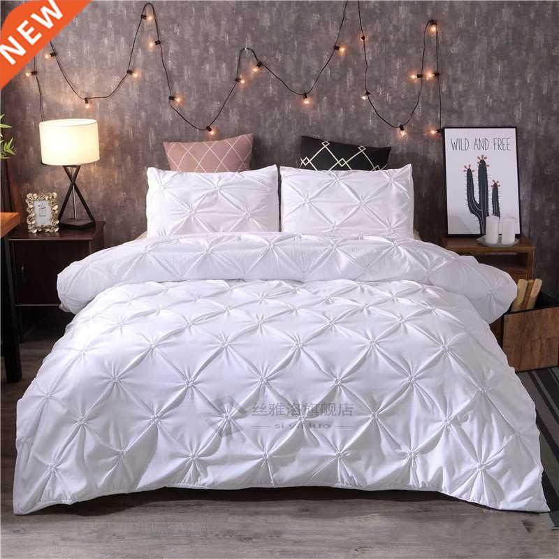 Grey Black Duvet Cover Bedding Set Solid Bed Covers Pinch Pl