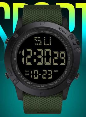 Fashion Men Led Digital Date Military Sport Watch Rubber Qua