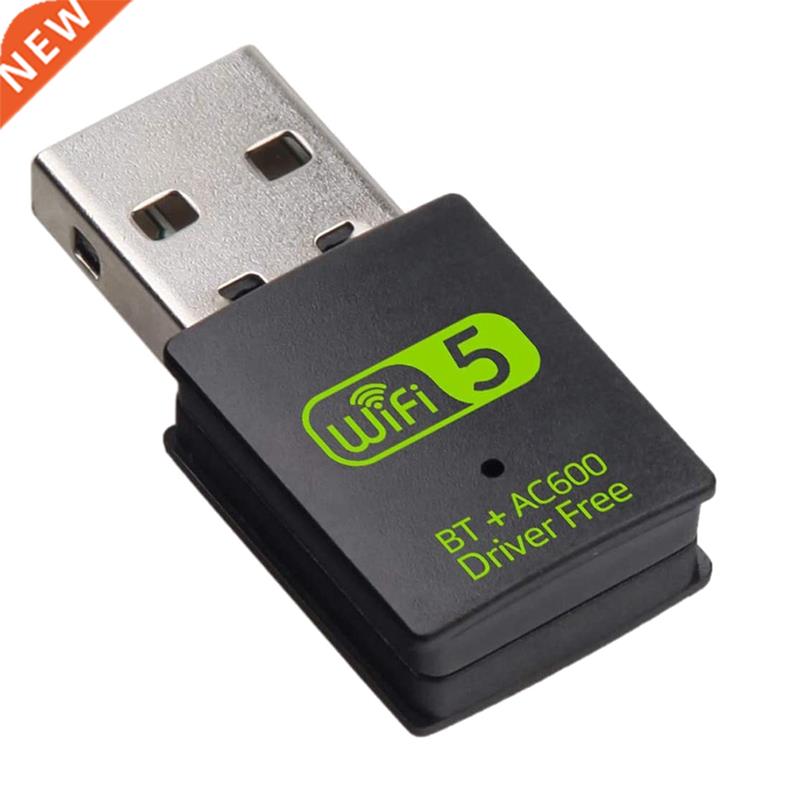 USB WiFi Bluetooth Adapter, 600Mbps Dual Band Wireless Netwo