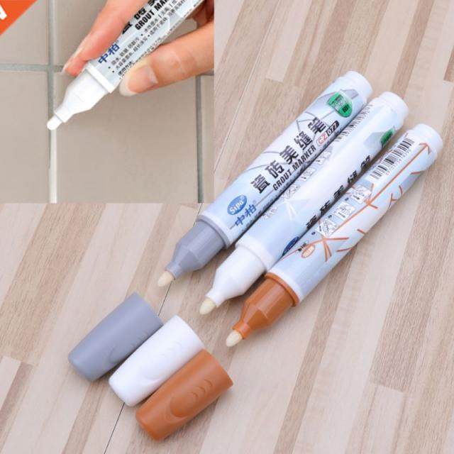 1 pc Grout Pen Tile Gap Repair Pen White Tile Refill Waterpr