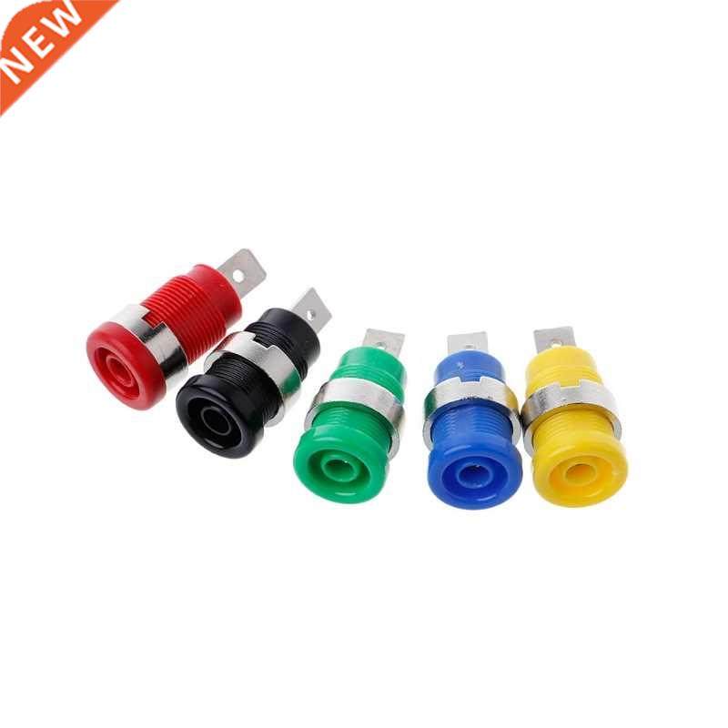5 Pcs 4mm Banana Plugs Female Jack Socket Plug Wire Connecto