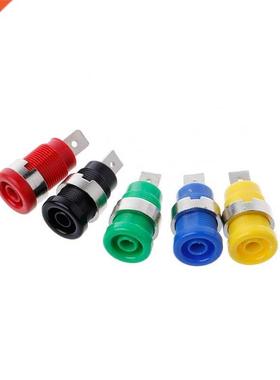 5 Pcs 4mm Banana Plugs Female Jack Socket Plug Wire Connecto