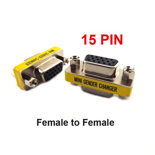 1x 15pin to 15 pin VGA SVGA Female to Female double F F Cabl