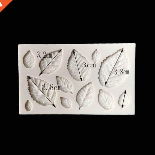 1Pc Rose Leaf Silicone Mold Leaves Cupcake Topper Fondant Mo