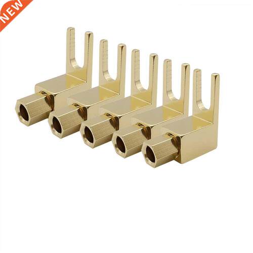 2/5Pcs Right Angle Y Fork 4mm Banana Plug Connector Screw So