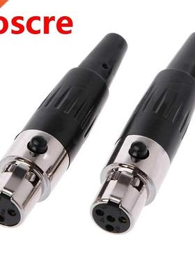1Pcs High Quality Mini XLR 3 4 Pin Female Plug Small XLR Aud