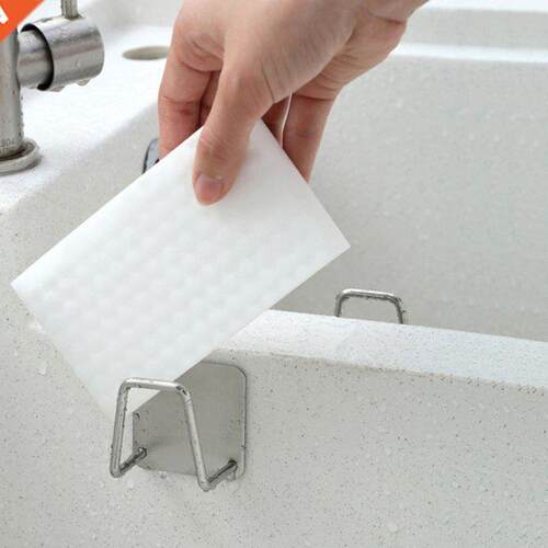 Adhesive Sticky Sponge Holder 304 Stainless Steel Kitchen Si