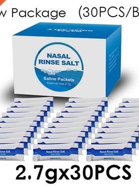 Nasal Wash Salt Rinse Mix Allergic Rhinitis Relief Nose Cav