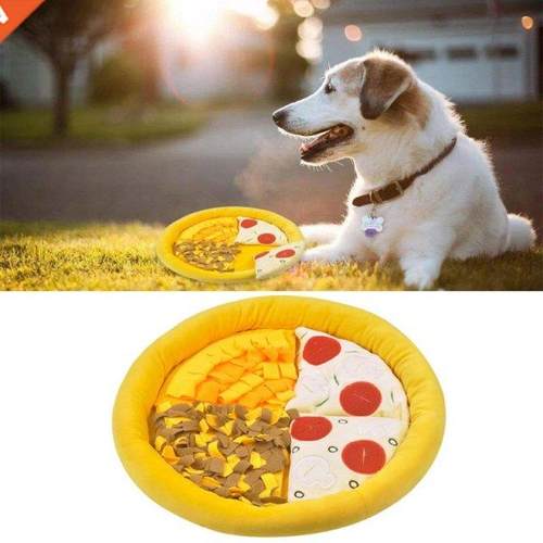 Dog Snuffle Mat Pizza Shape Sniffing Pad Training Slow Feedi