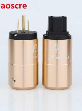 Accuphase 40th US AU EU Schuko Power plug IEC commector For