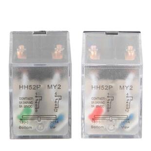 Intermediate Relay HH52P 24VDC/220VAC 5A 8 Pins Coil DPDT El