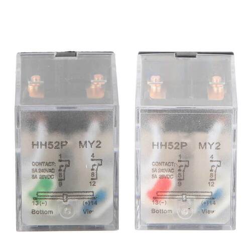 Intermediate Relay HH52P 24VDC/220VAC 5A 8 Pins Coil DPDT El