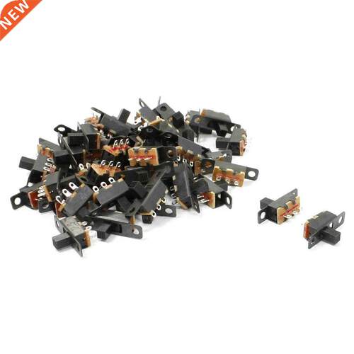 50 Pcs 3 Solder Lug Pin ON/OFF/ON 2 Position Mount Slide Swi