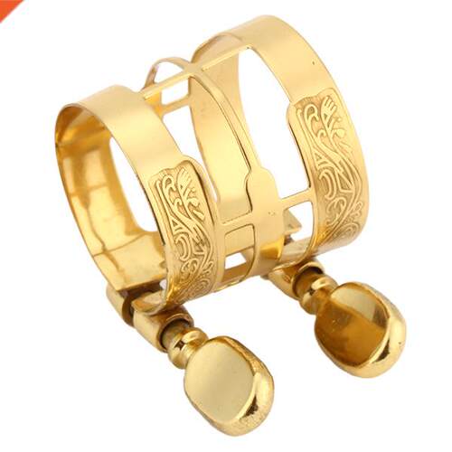 Double Screws Adjust Nickel Plated Alto Saxophone Mouthpiece