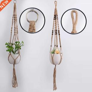 Handmade Macrame Plant Hanger Flower Pot Hanger for Wall Dec