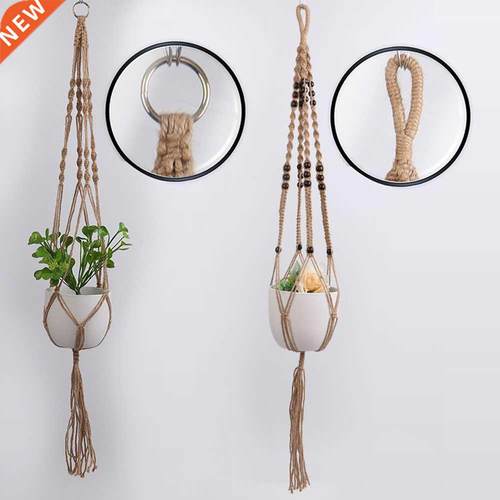 Handmade Macrame Plant Hanger Flower Pot Hanger for Wall Dec