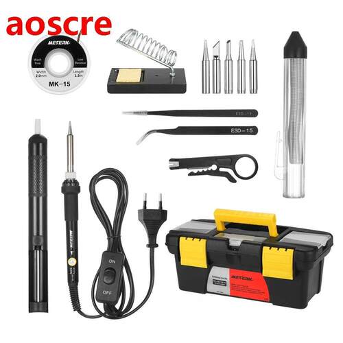 Meterk 14 in 1 Soldering Iron Kit 60W Adjustable Temperature