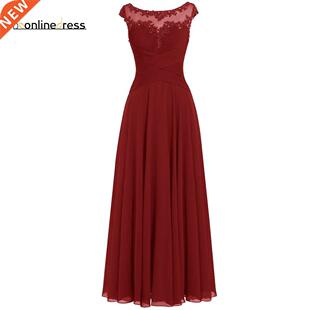 Bbonlindress Royal Blue Evening Dress Lace Pleat Chiffon A