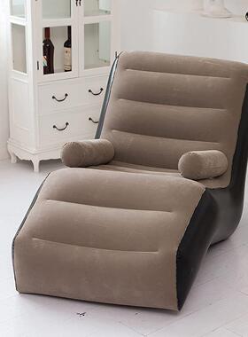 Large Inflatable Sofa Chair Flocking Air Bed PVC Garden Loun