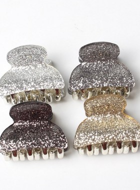 4pcs Acrylic Hair Claws Clip Small Hairpins Women Noble Shin