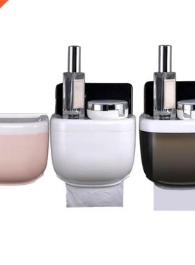 Punch-free Cretive Wterproof Wll Mount Toilet Roll Pper