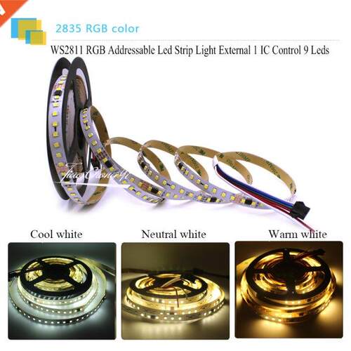 WS2811 2835 126LED/M DC12V White/ Warm White Single Color Pi