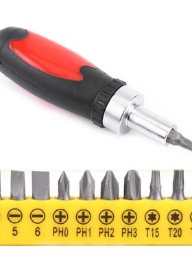 Manual Hand Screwdriver Set Screw Socket With 10PCS Intercha