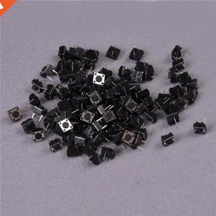 100pcs/lot 6X6X4.mm 4PIN Momentary Tactile Tact Push Button
