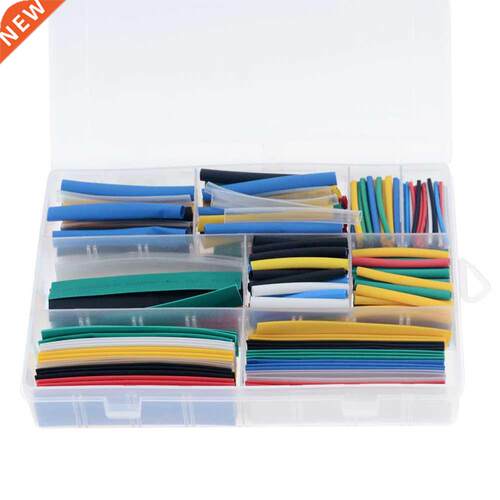 385PCS/Box 9 Sizes 7 Colors PE Heat Shrink Tube 2:1 Heat Shr