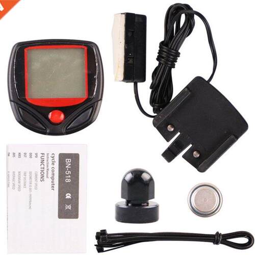 Speedometer Bike Computer Multifunction Waterproof LCD Scree