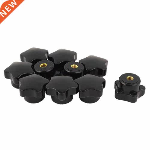 M6 Female Thread 32mm Star Shaped Head Clamping Nuts Knob 10