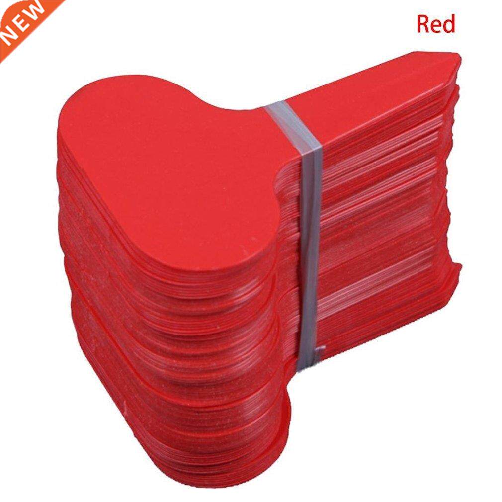 100Pcs Plastic T-type Garden Tags Ornaments Plant Flower Lab