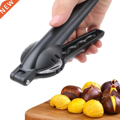 Stanless Steel 2 n 1 Quck Chestnut Clp Walnut Plers Met