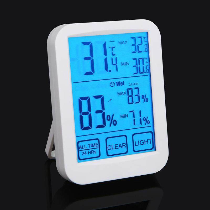 Humidity Meter C/F LCD Display Calendar Weather Forecast Dis