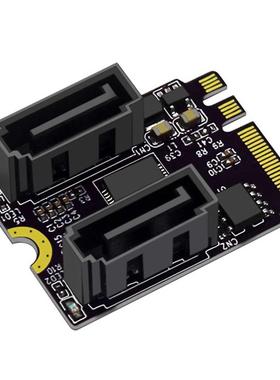 M.2 A/E Key to 2 Ports SATA.0 Expansion Card for Windows 7/