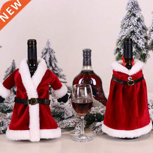 Christmas Wine Bottle Cover Merry Christmas Decor for Home N