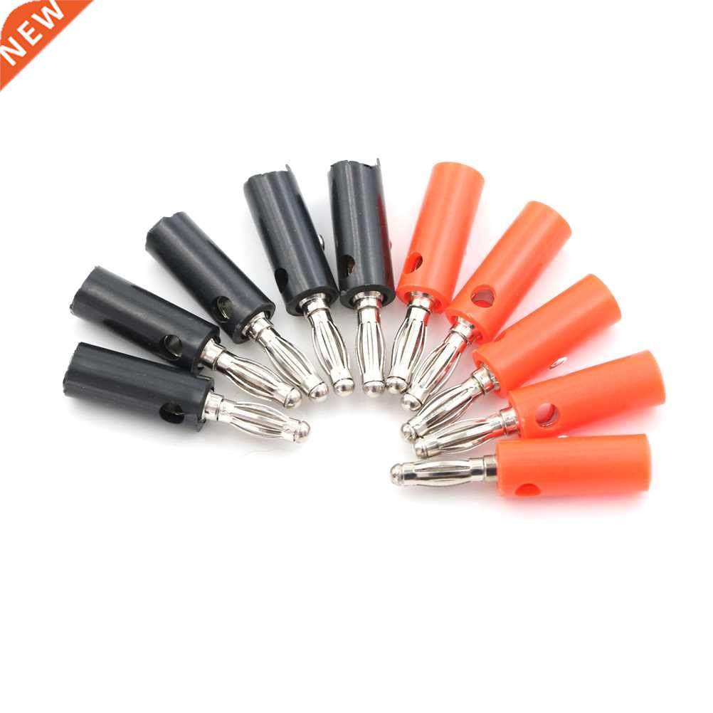 5PCS Audio Speaker Screw Banana Gold Plate Plugs Connectors