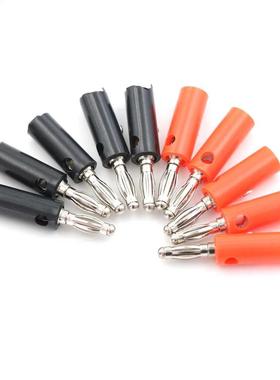 5PCS Audio Speaker Screw Banana Gold Plate Plugs Connectors