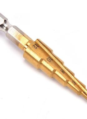 HSS Steel Titanium Step Drill Bits Step Cone Cutting Tools S