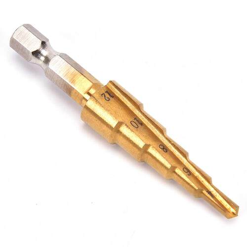 HSS Steel Titanium Step Drill Bits Step Cone Cutting Tools S