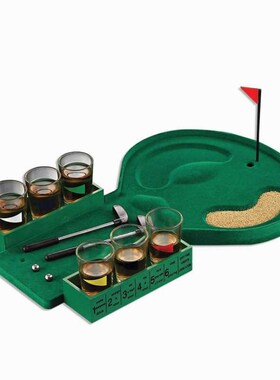 1 Set Mini Golf Drinking Game with 6 Shot Glass Party Toys N